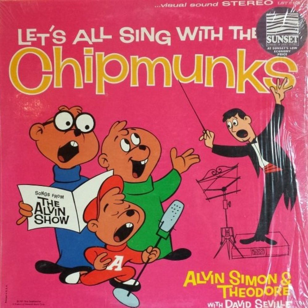 Let's All Sing With The Chipmunks LP Record